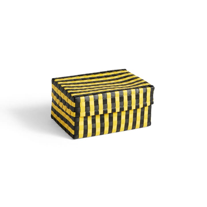 Cesta Maxim Stripe Box S 21x30 cm - amarillo-negro - HAY