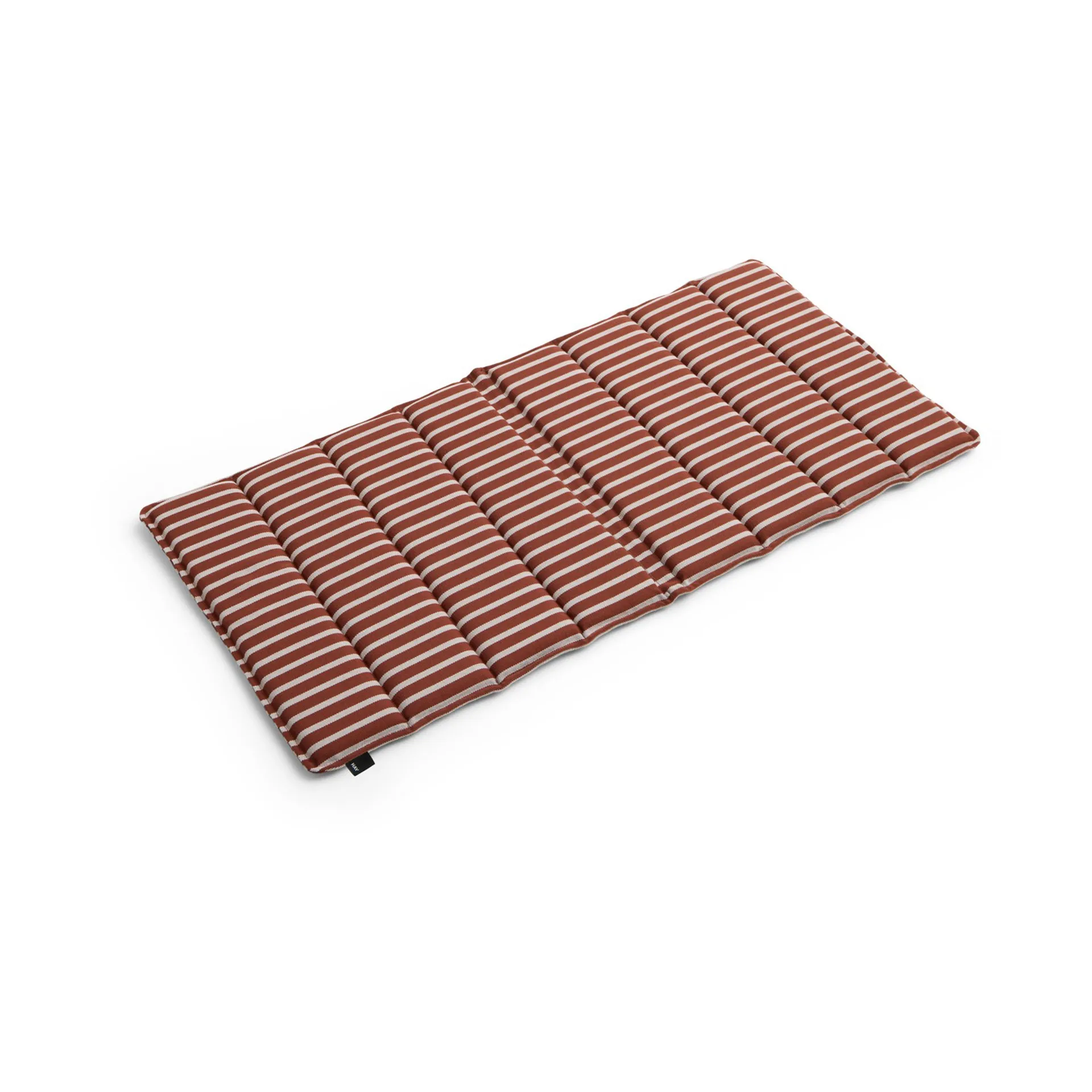 Cojín de asiento Terrazza Folding, Terracotta bold stripe, 82x40 cm HAY