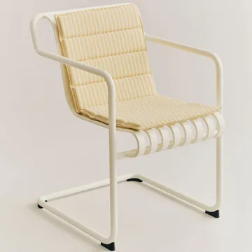 Cojín de asiento Terrazza Folding - Yellow bold stripe, 82x40 cm - HAY