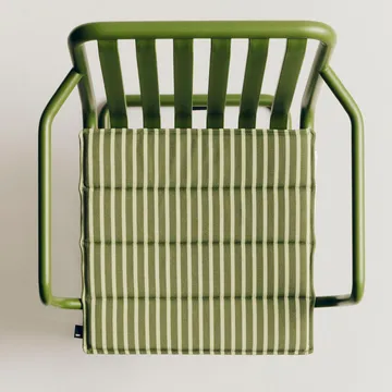 Cojín de asiento Terrazza - Olive bold stripe, 40x40 cm - HAY