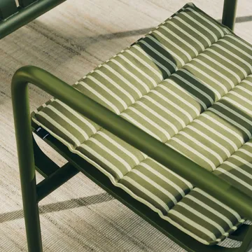 Cojín de asiento Terrazza - Olive bold stripe, 40x40 cm - HAY