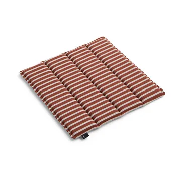 Cojín de asiento Terrazza - Terracotta bold stripe, 40x40 cm - HAY