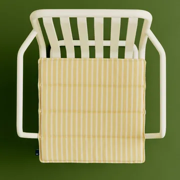 Cojín de asiento Terrazza - Yellow bold stripe, 40x40 cm - HAY