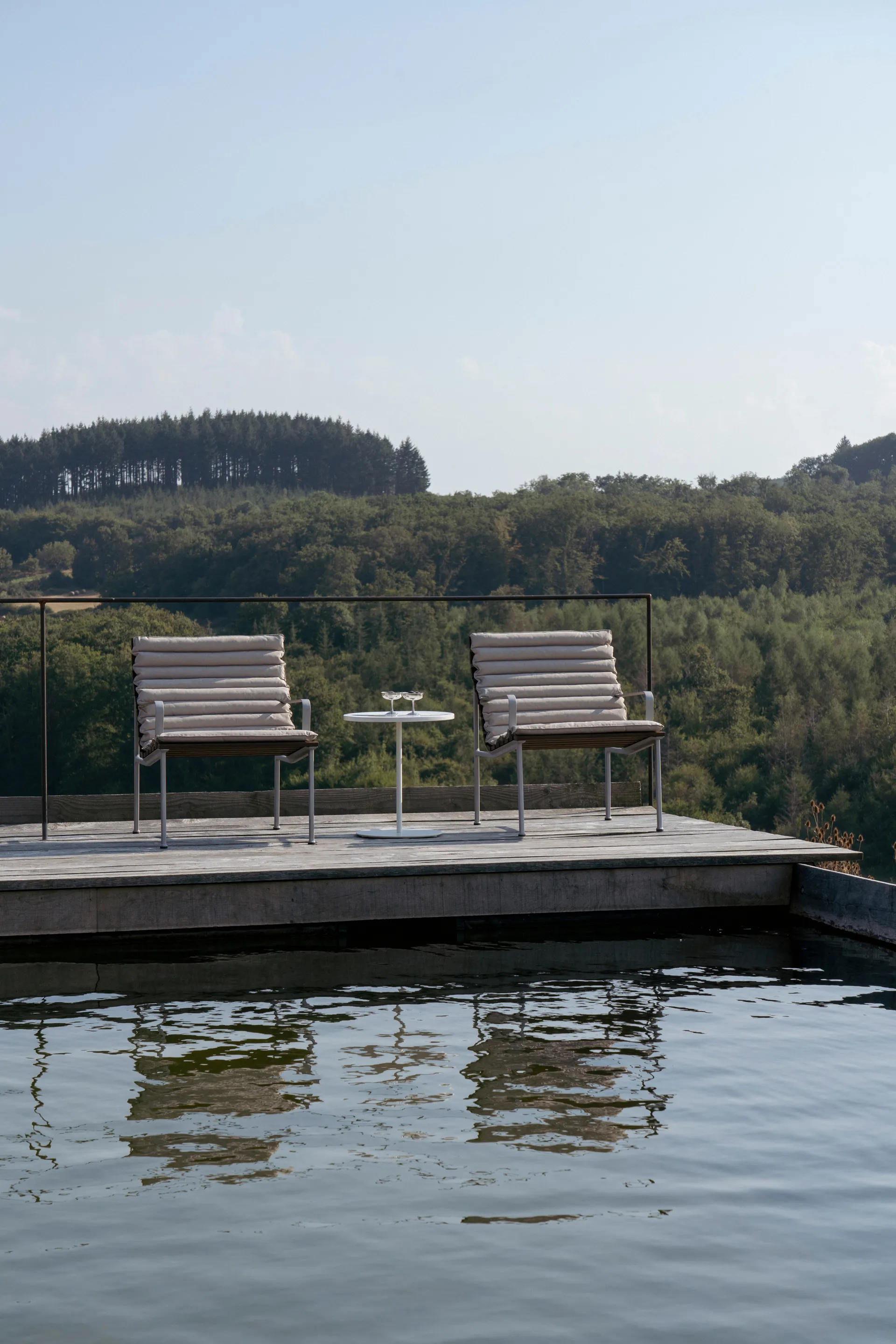 Cojín de respaldo y asiento Traverse Quilted Lounge Chair/Armchair , Beige arena HAY