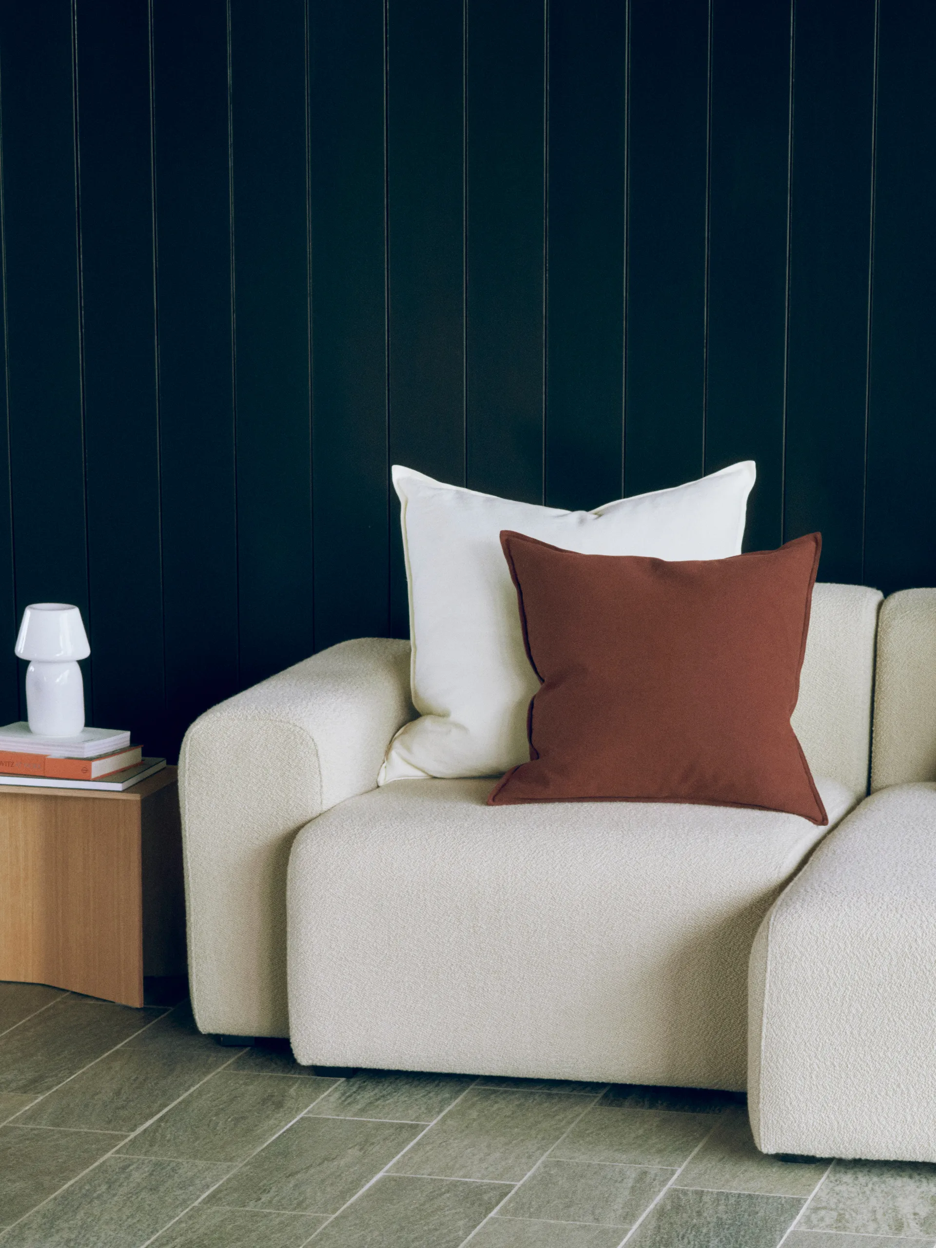 Cojín Linen 50x50 cm, Iron red HAY