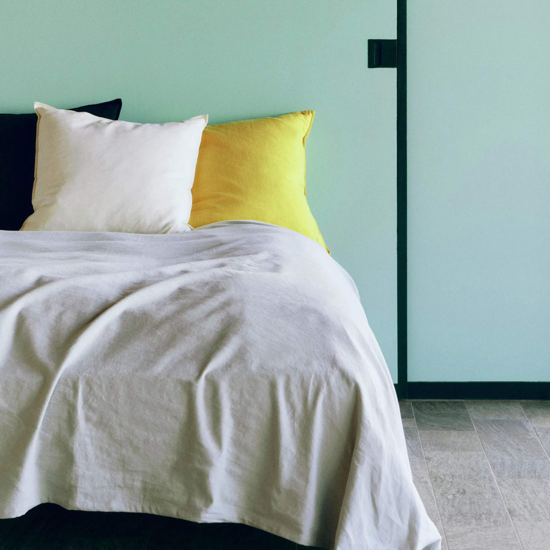 Cojín Linen 60x60 cm, Lemon yellow HAY