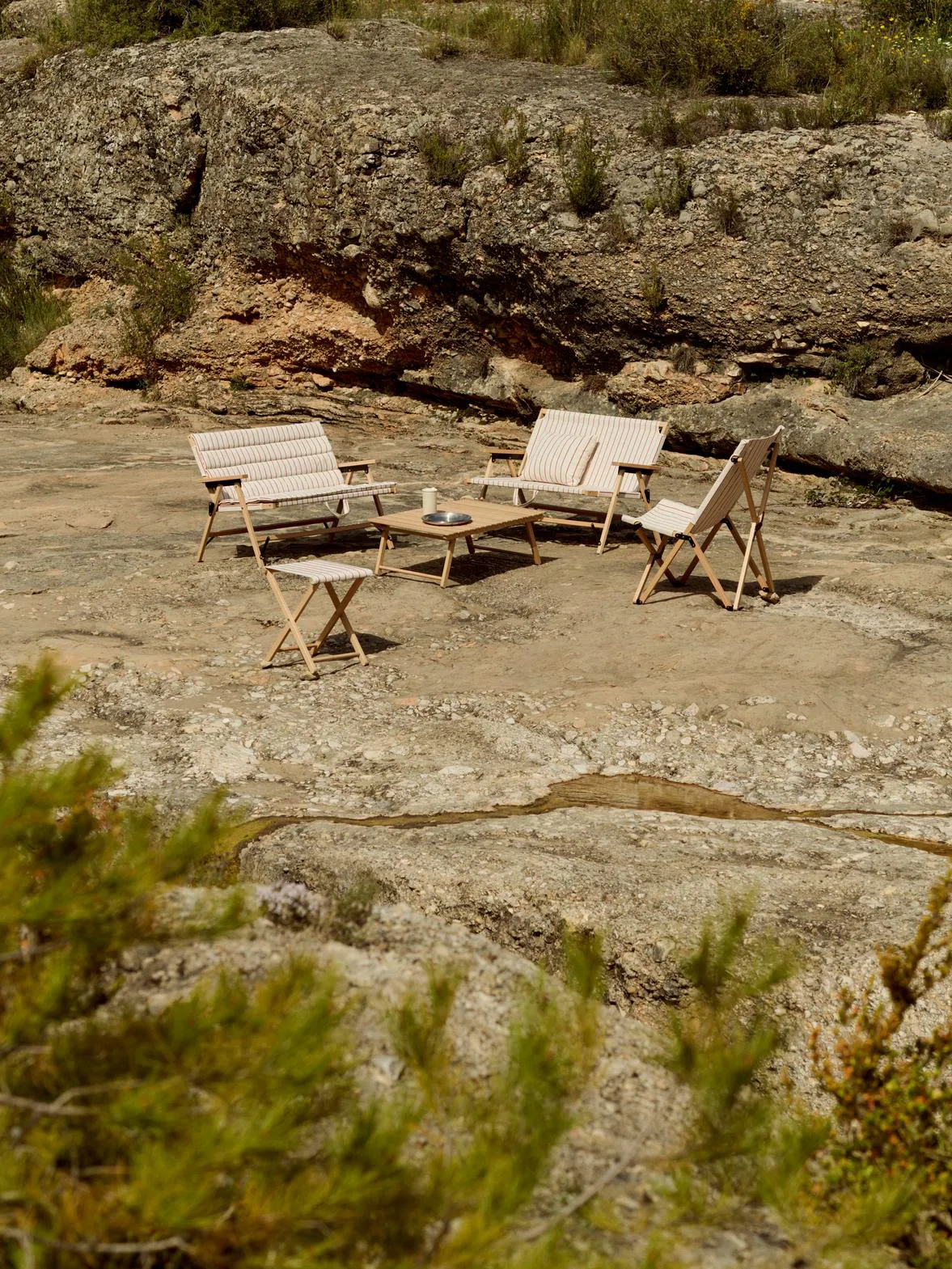 Cojín Outdoor Market, Beige-red, 45x35 cm HAY