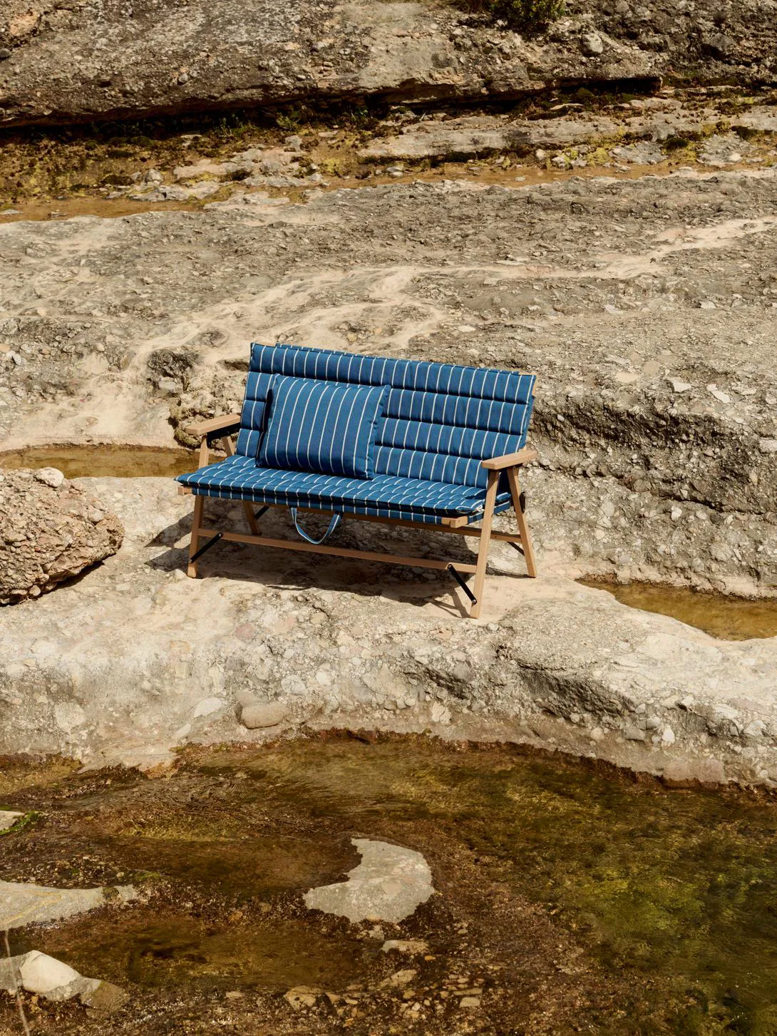 Cojín Outdoor Market, Blue-beige, 45x35 cm HAY
