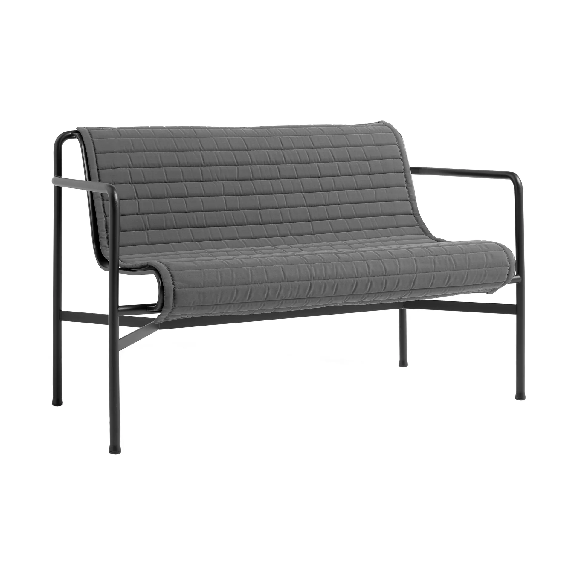 Cojín Palissade Quilted, Anthracite, para Dining banco HAY