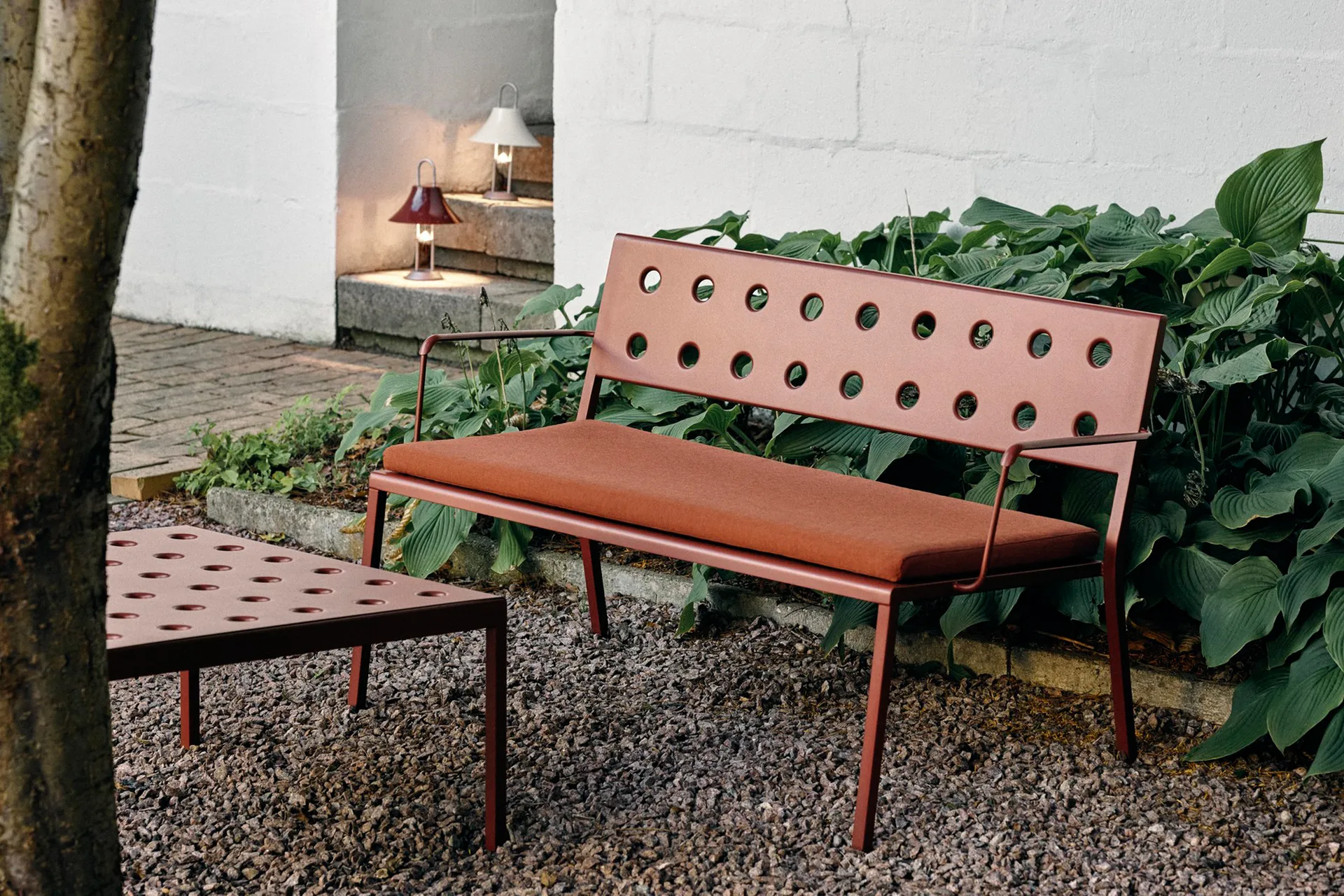 Cojín para banco Balcony Lounge, Rojo cayena HAY