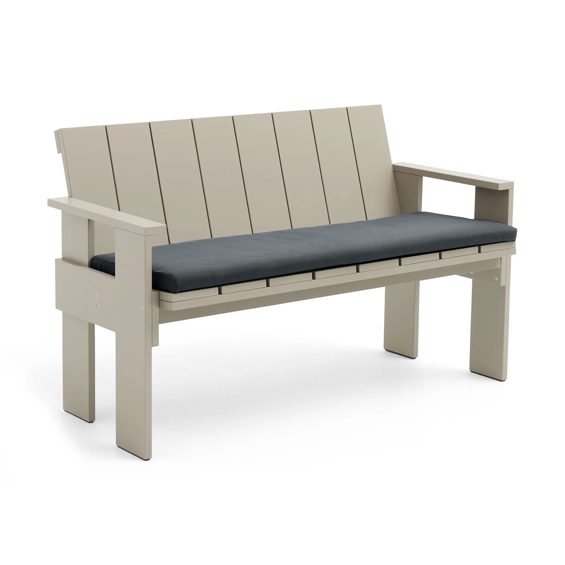 Cojín para banco Crate Dining Bench, Antracita HAY