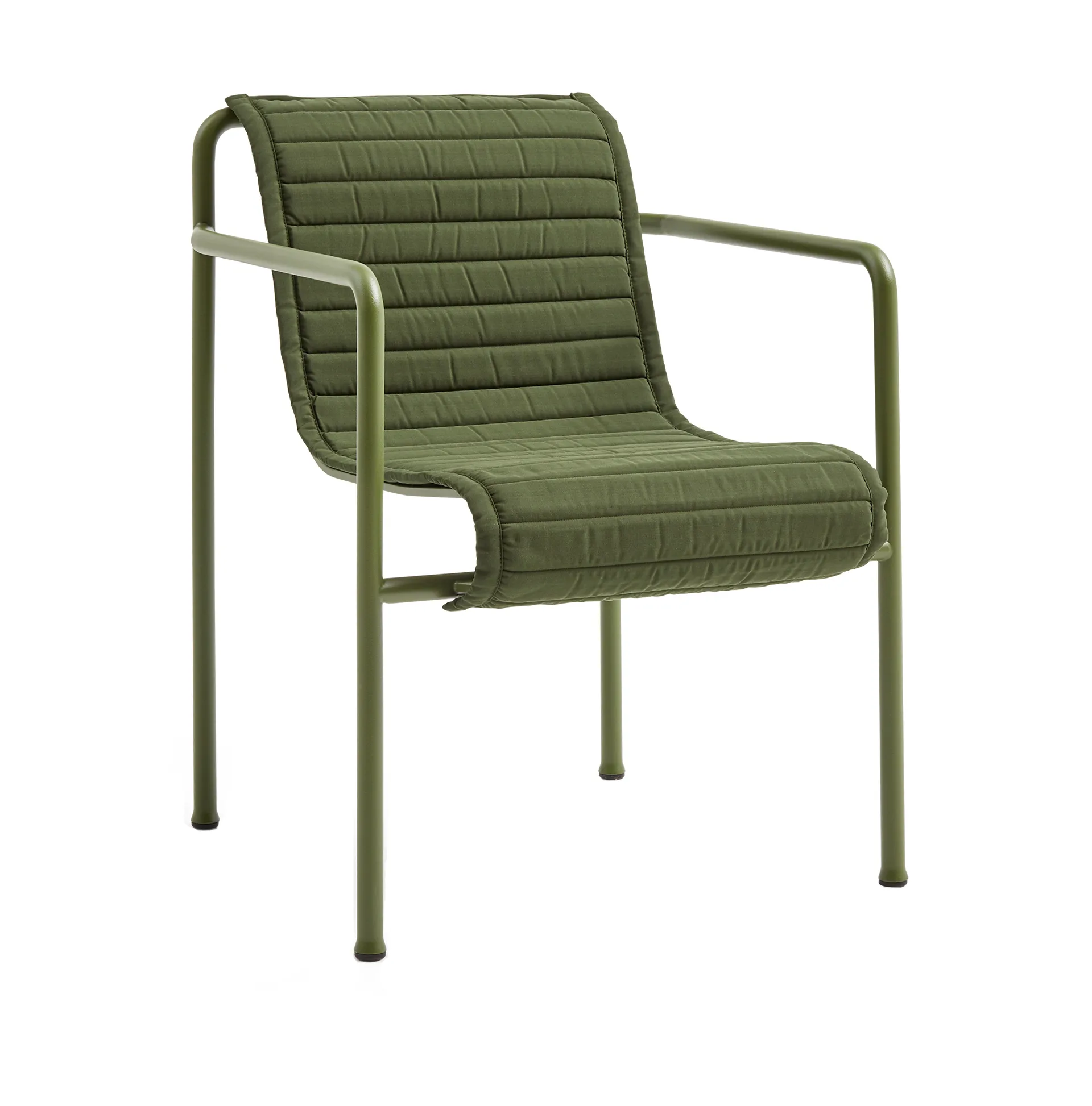 Cojín para silla con reposabrazos Palissade Dining Quilted, Olive HAY