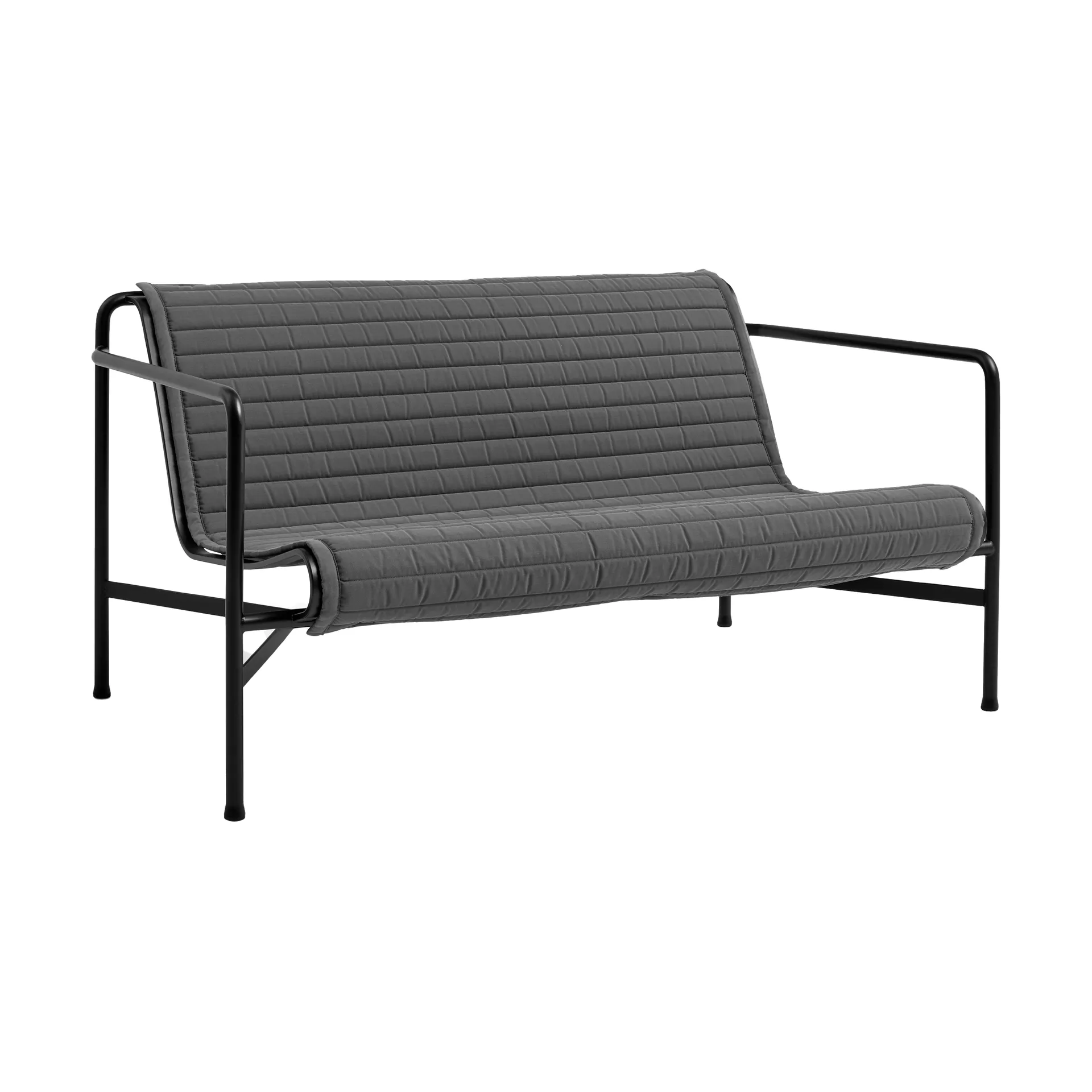Cojín para sofá Palissade Lounge Quilted, Anthracite, para sofá lounge HAY