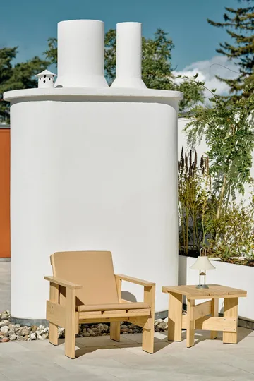 Cojín plegable para silla lounge Crate - Beige - HAY