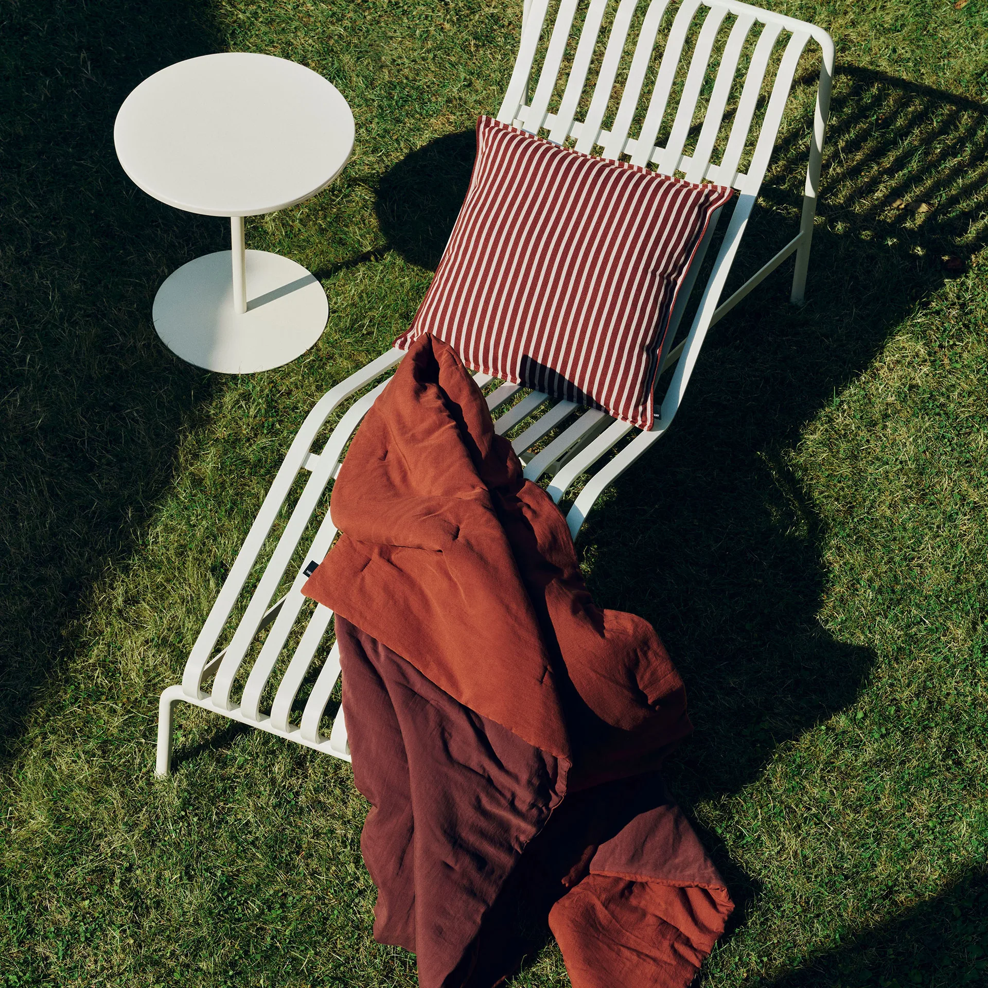 Cojín Terrazza, Terracotta bold stripe, 50x50 cm HAY