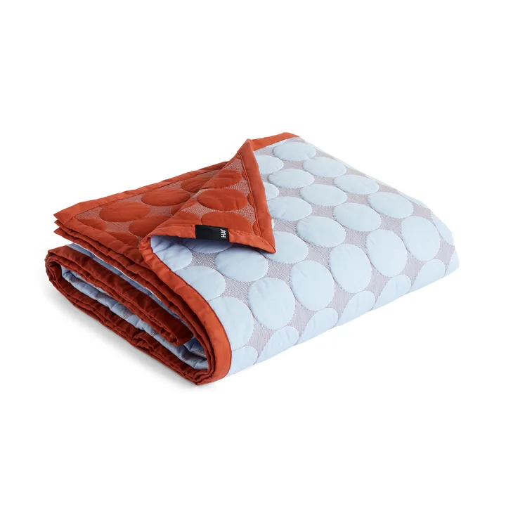 Colcha Mega Dot organic 195 x 245 cm - Light blue - HAY