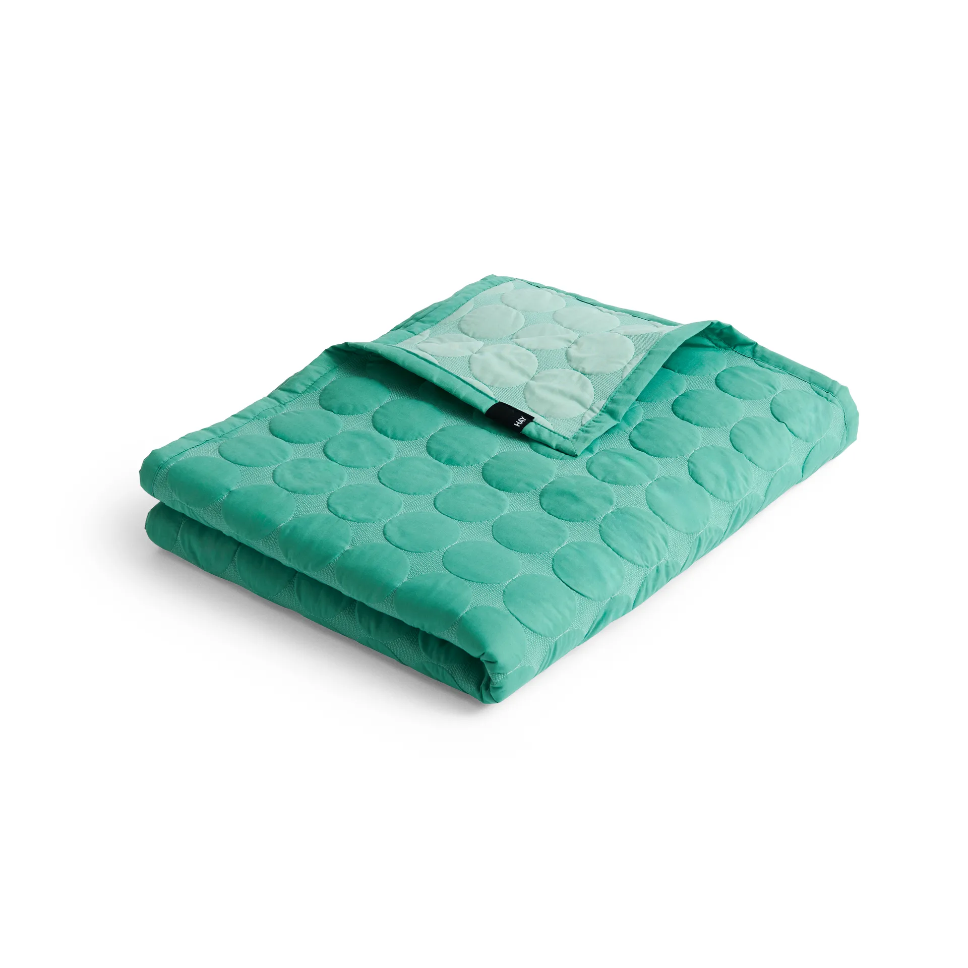 Colcha Mega Dot organic 195x245 cm, Sea green HAY