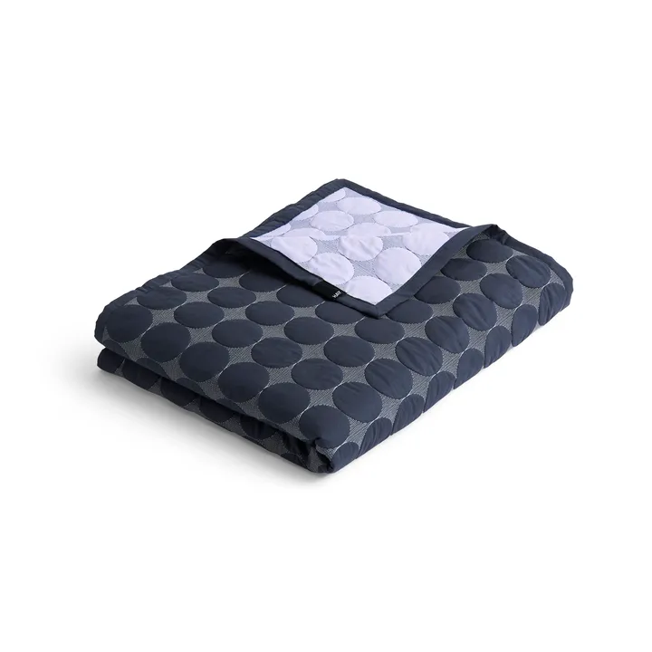 Colcha Mega Dot organic 235 x 245 cm - Midnight blue - HAY