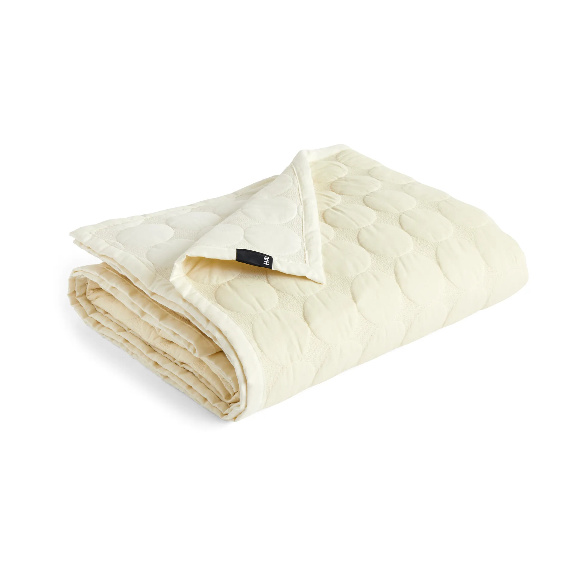 Colcha Mega Dot organic 260x260 cm, Ivory HAY