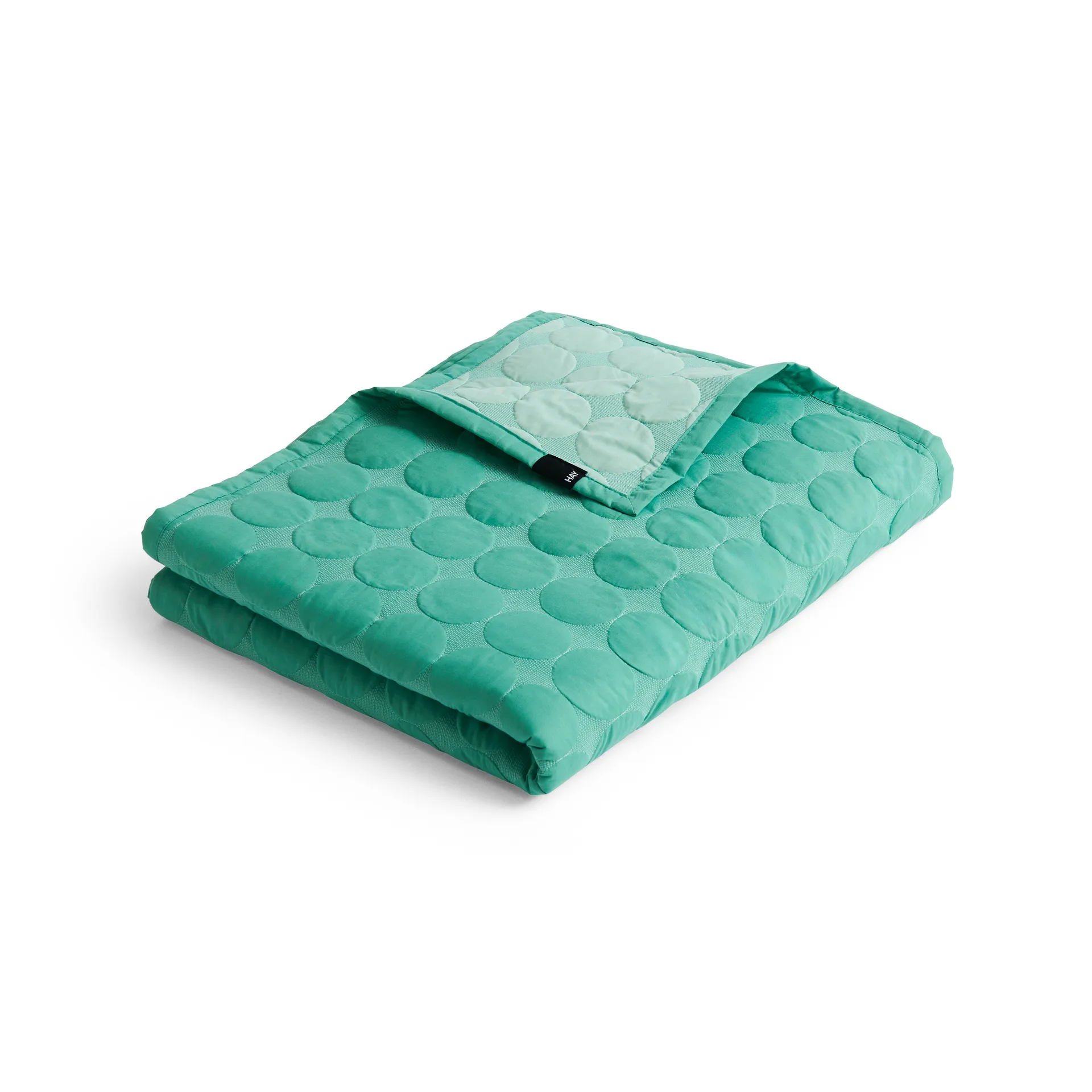 Colcha Mega Dot organic 260x260 cm, Sea green HAY