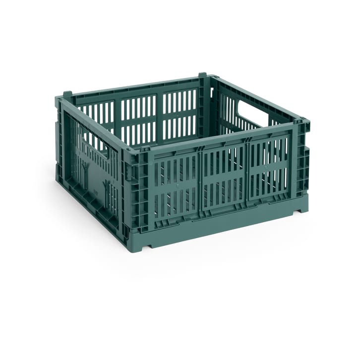 Colour Crate M Square 29,5x29,5 cm - Dark green - HAY