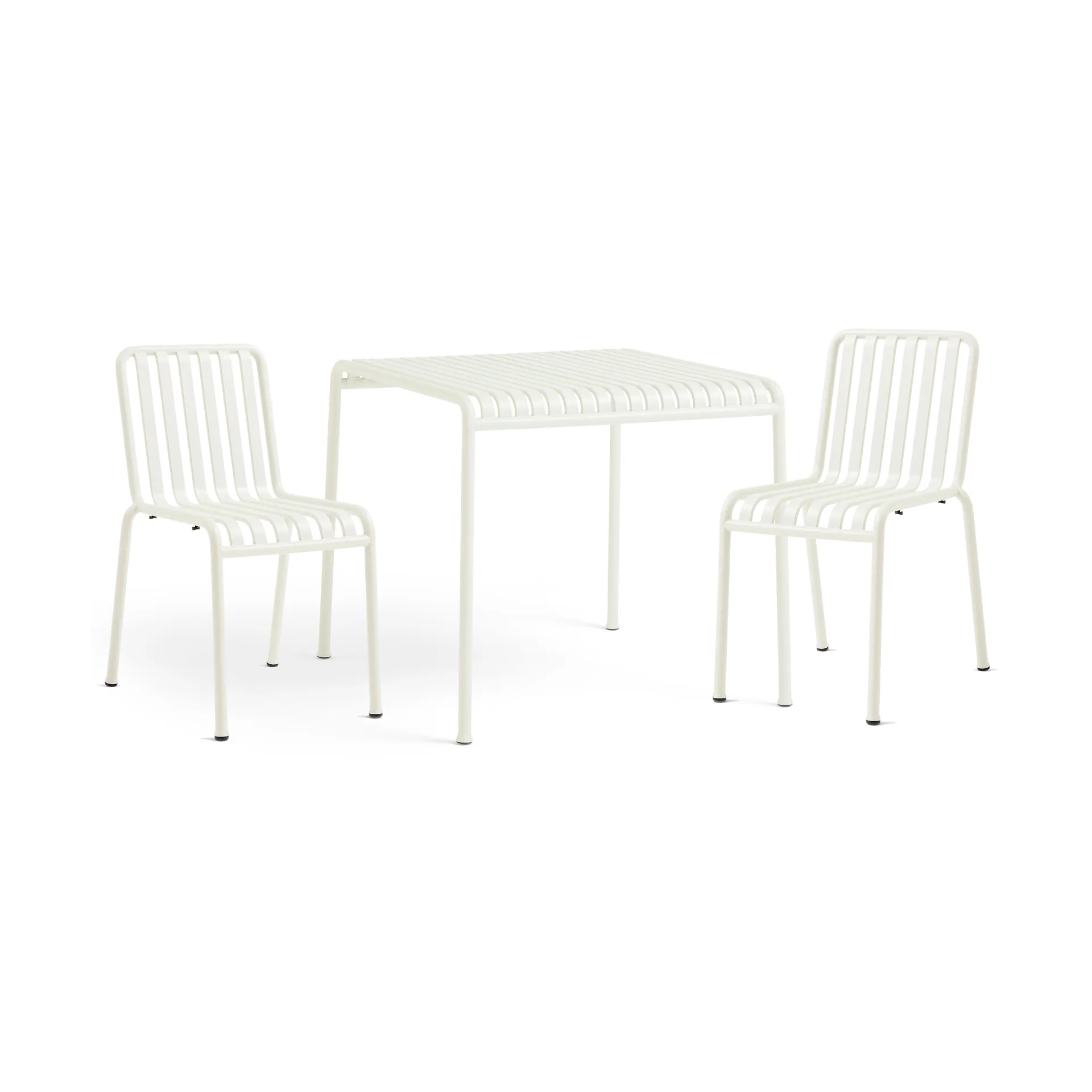 Conjunto de comedor Palissade 2 sillas 82,5x90 cm, cream white,  HAY
