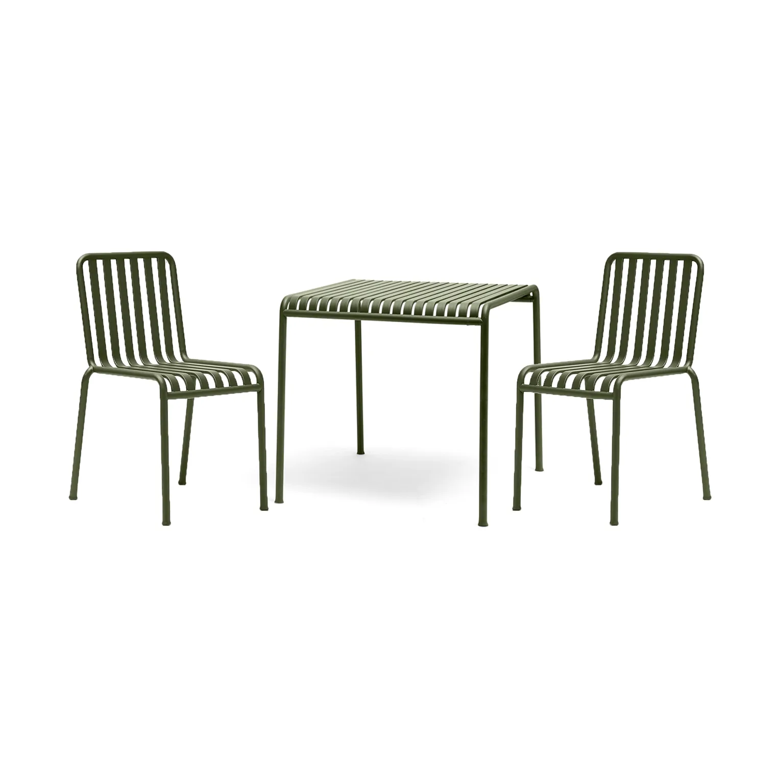 Conjunto de comedor Palissade 2 sillas 82,5x90 cm - Olive,  HAY