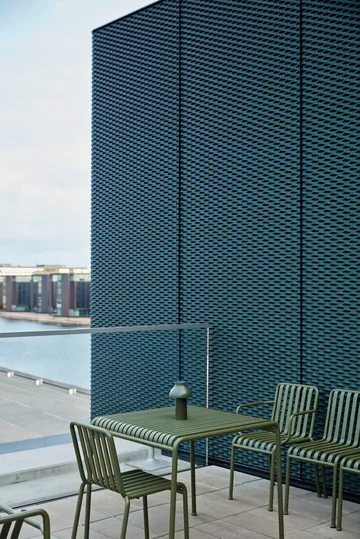 Conjunto de comedor Palissade 2 sillas 82,5x90 cm, olive - HAY