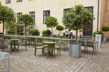 Conjunto de comedor Palissade 4 sillas 170x90 cm - Olive - HAY