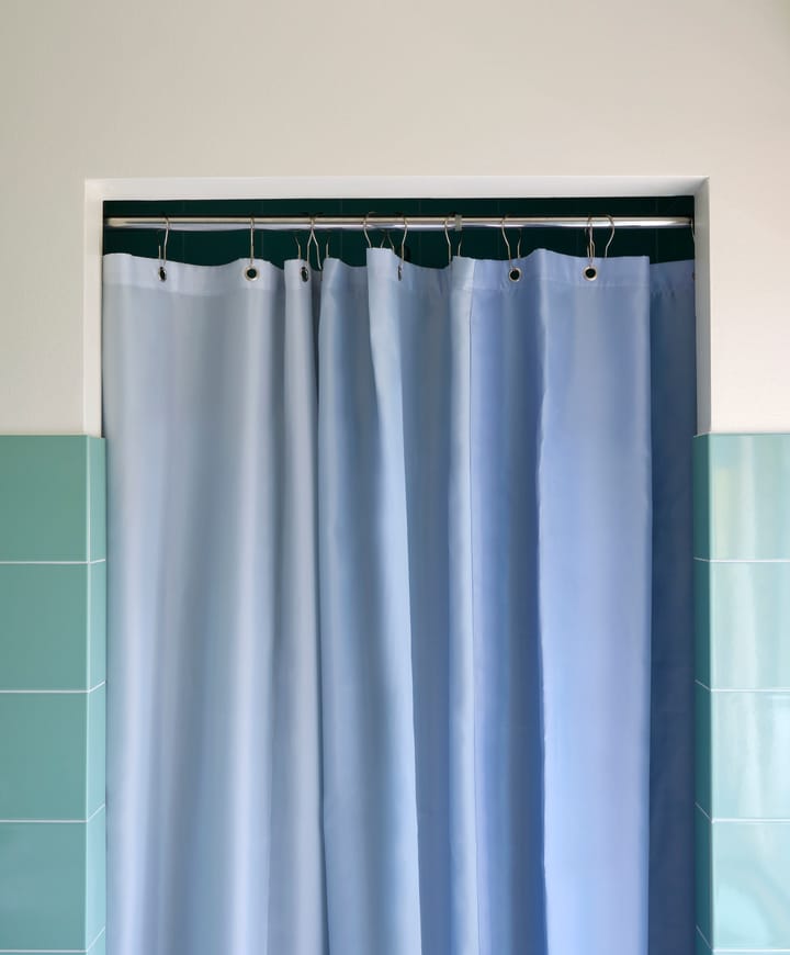 Cortina de baño Aquarelle Vertical 180x200 cm, Ice blue HAY
