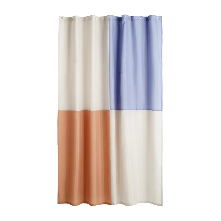Cortina de ducha Check 180×200 cm - Blue - HAY