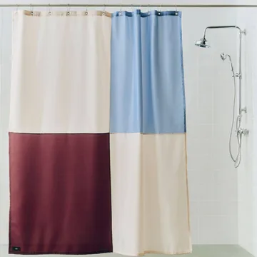 Cortina de ducha Check 180×200 cm - Burgundy - HAY