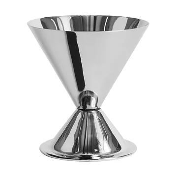 Cuenco de vidrio Essential Steel - Acero inoxidable, 10,5×Ø10 cm - HAY
