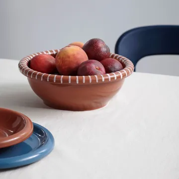 Cuenco para ensalada Barro - Natural with stripes, Ø26 cm - HAY