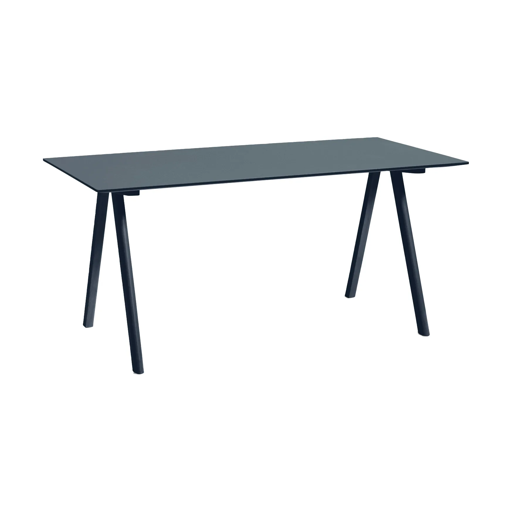 Escritorio CPH10 2.0, 80x160 cm, Smokey blue linoleum-Deep blue HAY