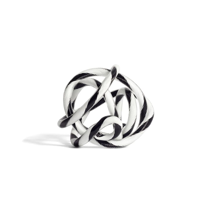 Escultura de cristal Knot No 2 S - Black-white - HAY