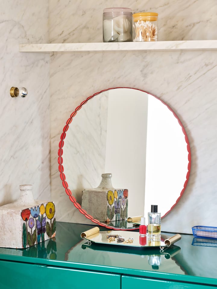 Espejo Arcs Mirror Ø60 cm - Red - HAY