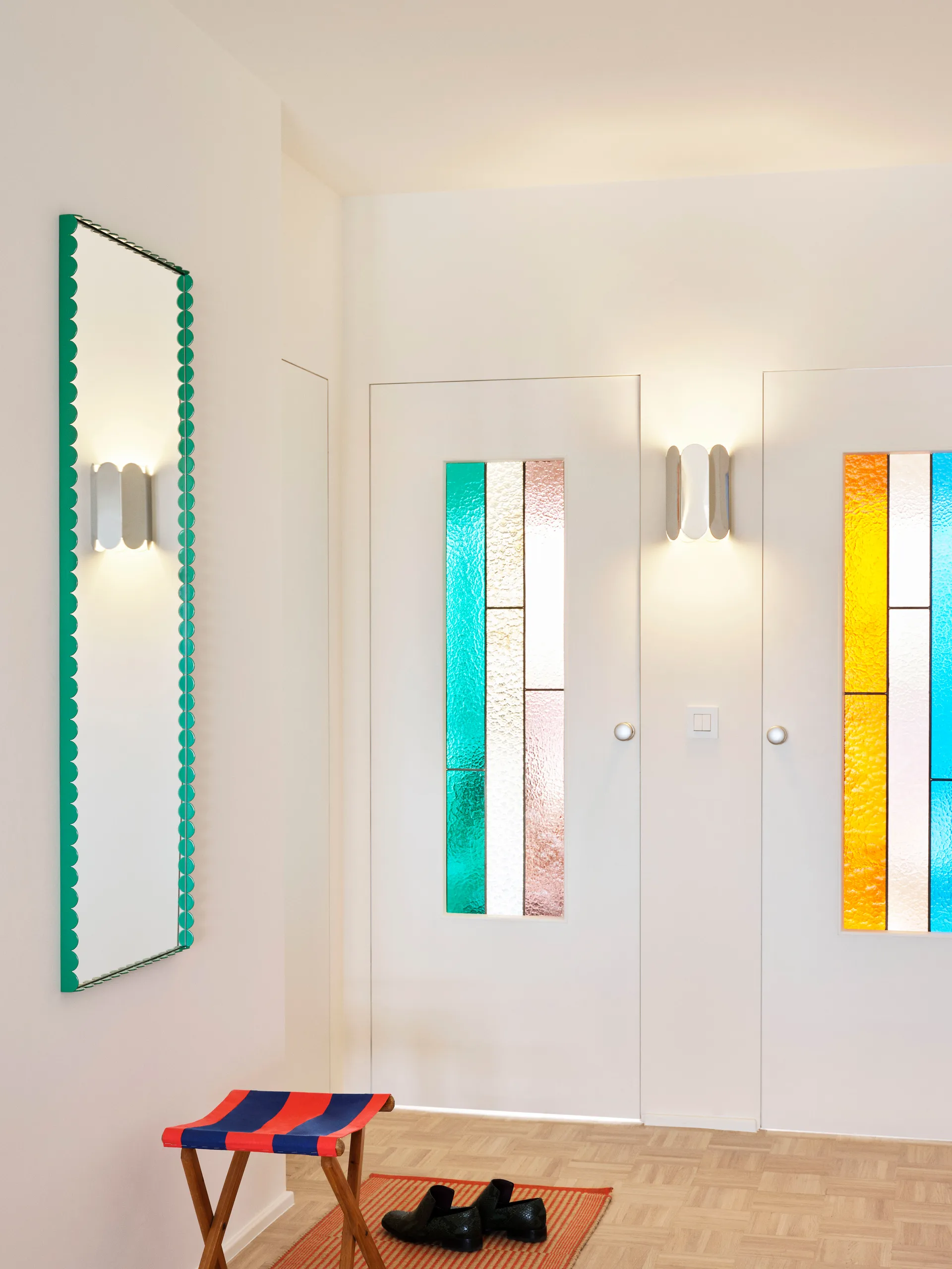 Espejo Arcs Mirror Rectangle M 50x133,5 cm, Green HAY