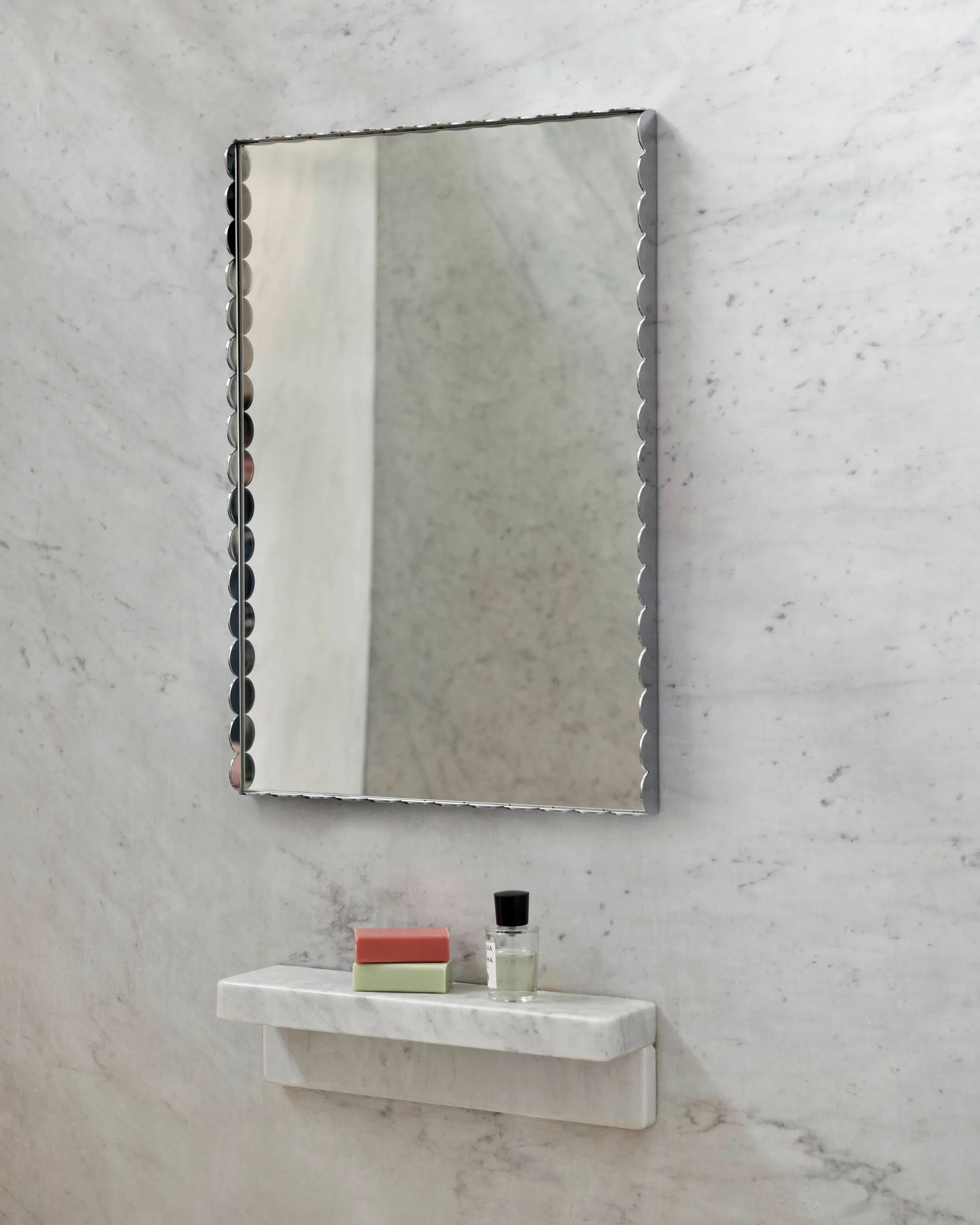 Espejo Arcs Mirror Rectangle S 43,5x61,5 cm, Acero inoxidable HAY