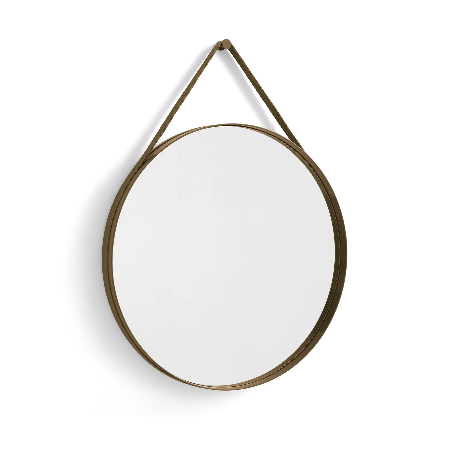 Espejo Strap Mirror Ø70 cm, Light brown HAY