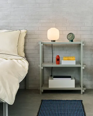 Estantería Woody Column - Beech-smokey grey, bajo - HAY