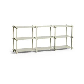 Estantería Woody - Haya-smokey grey, bajo - HAY