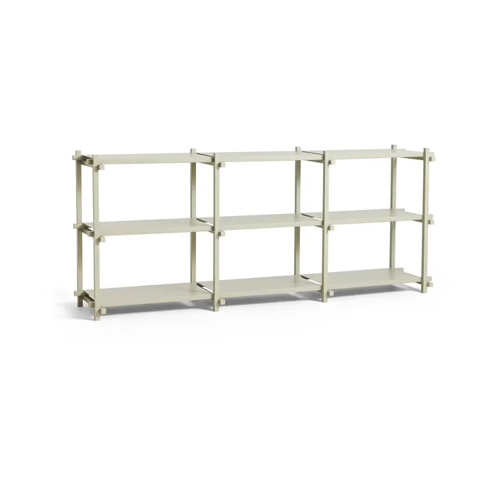 Estantería Woody - Haya-smokey grey, bajo - HAY