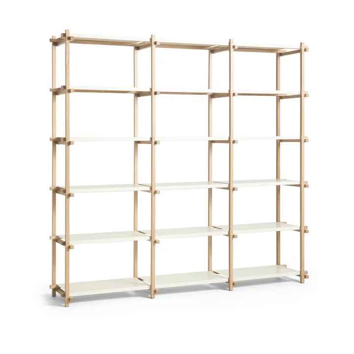 Estantería Woody - Oak-almond white, alto - HAY