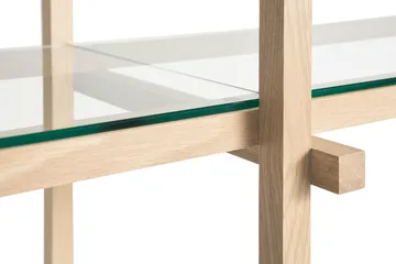 Estantería Woody - Roble-cristal claro, bajo - HAY