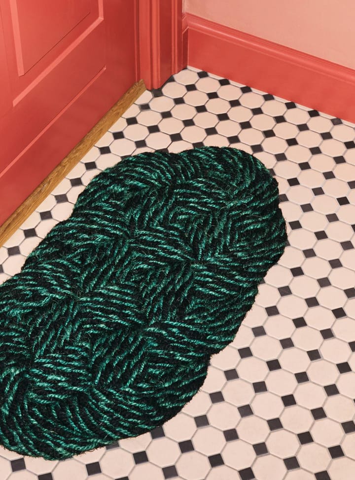 Felpudo Coco 40x80 cm, Swirl black HAY
