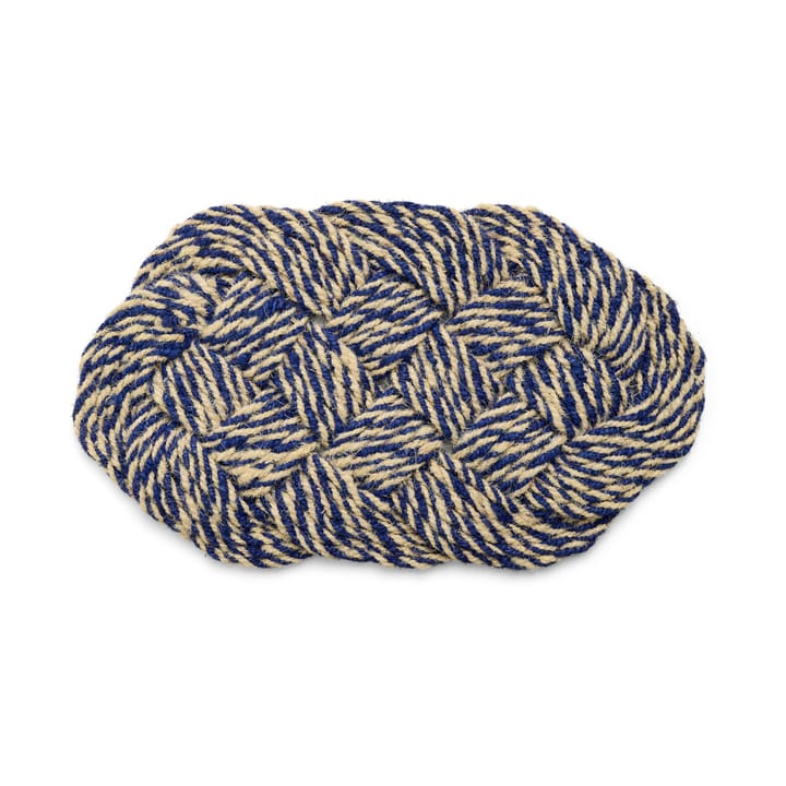 Felpudo Coco 40x80 cm - Swirl blue-off white - HAY