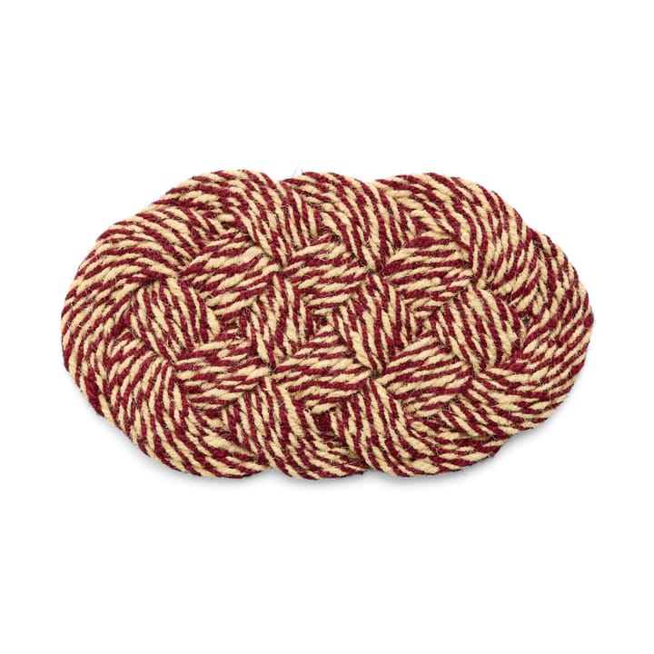 Felpudo Coco 40x80 cm - Swirl burdeos-off white - HAY