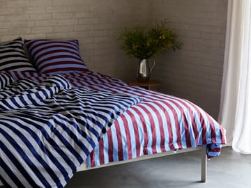Funda nórdica Été 150x210 cm - Bordeaux-Sky blue - HAY
