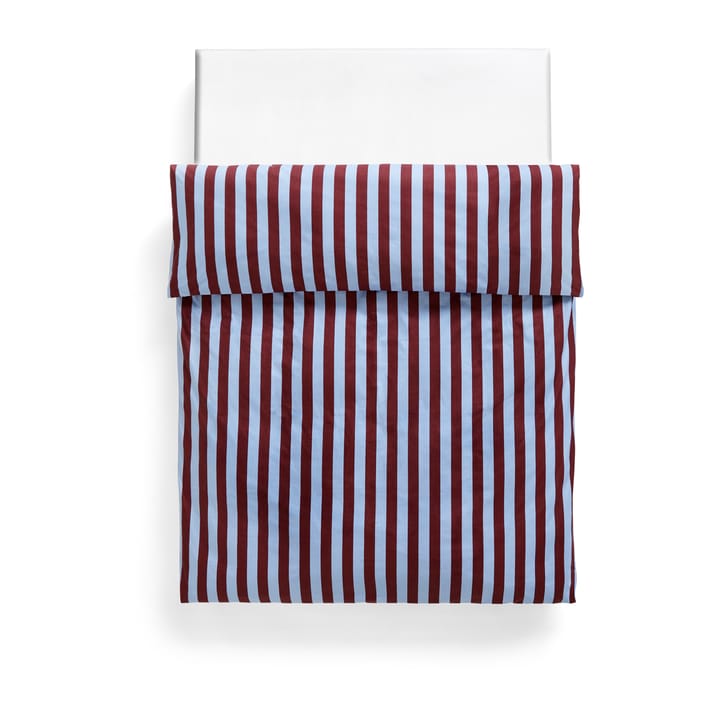 Funda nórdica Été 220x220 cm - Bordeaux-Sky blue - HAY